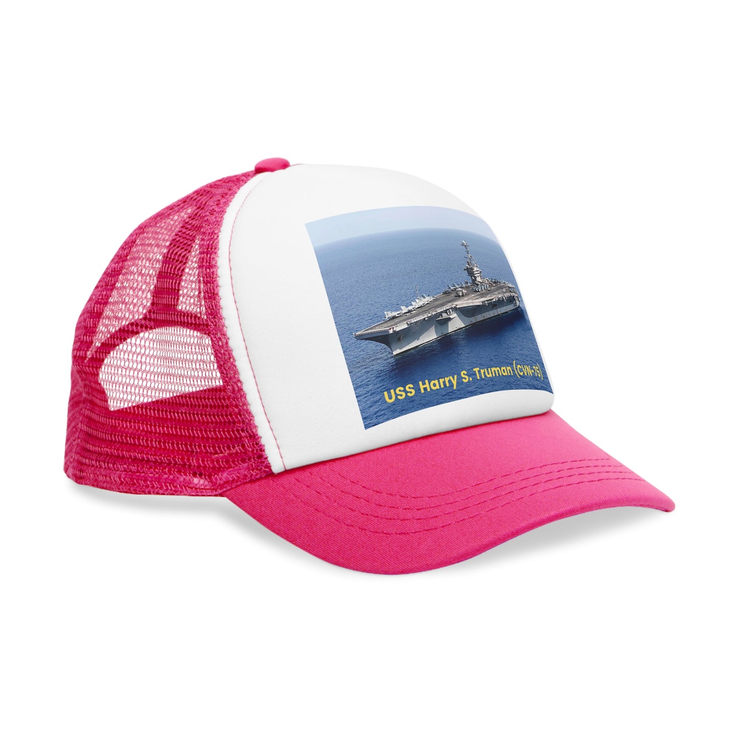 USS Harry S. Truman (CVN-75) Navy POD Smileandlaughtees Mesh Cap