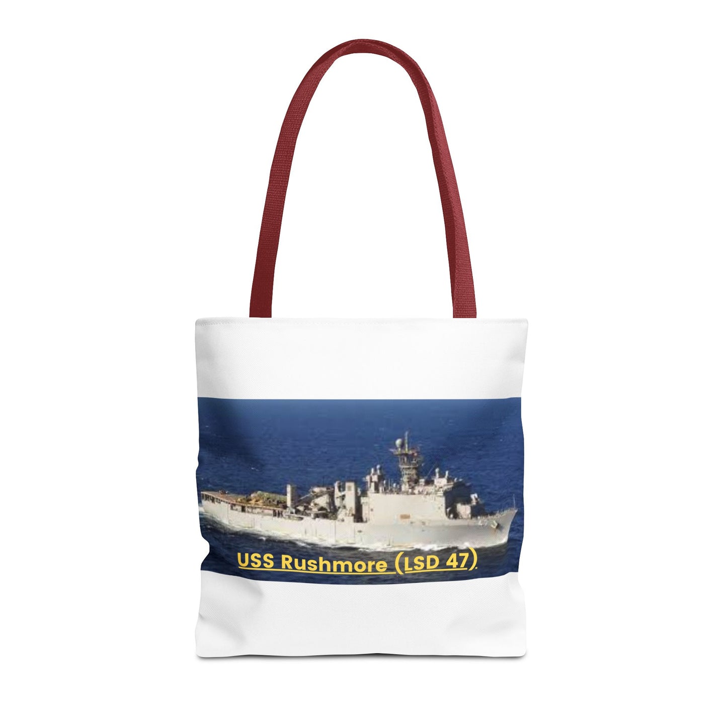 USS Rushmore (LSD 47) Navy POD Smileandlaughtees Tote Bag (AOP)