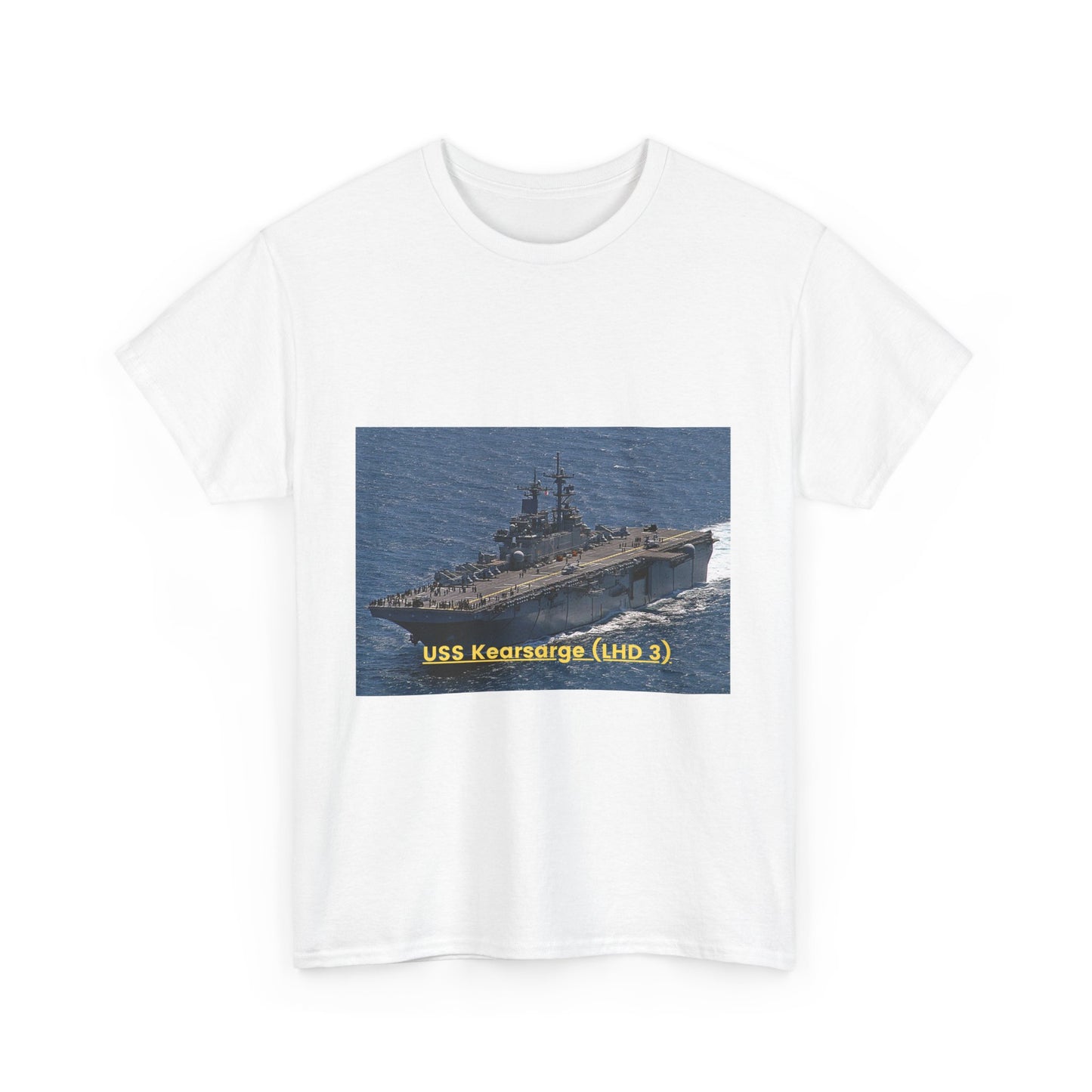 USS Kearsarge (LHD 3) Navy POD Smileandlaughtees Unisex Heavy Cotton Tee T-Shirt