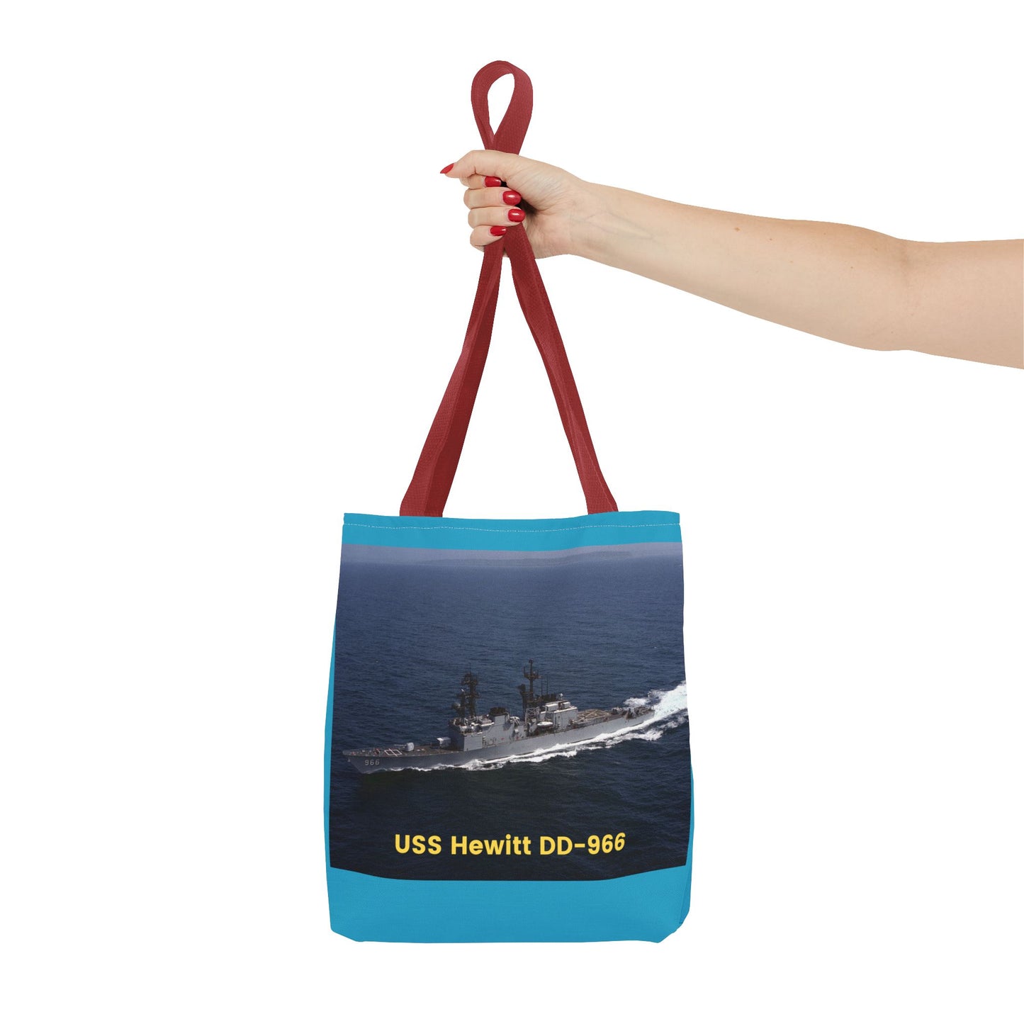 USS Hewitt DD-966 Navy POD Smileandlaughtees Tote Bag (AOP)