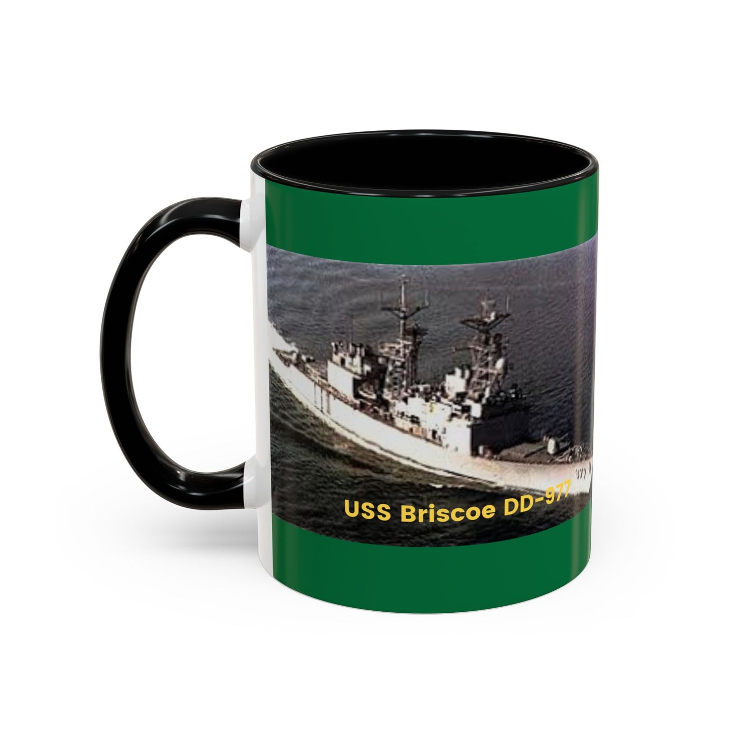 USS Briscoe DD-977 Navy POD Smileandlaughtees Accent Coffee Mug (11, 15oz)