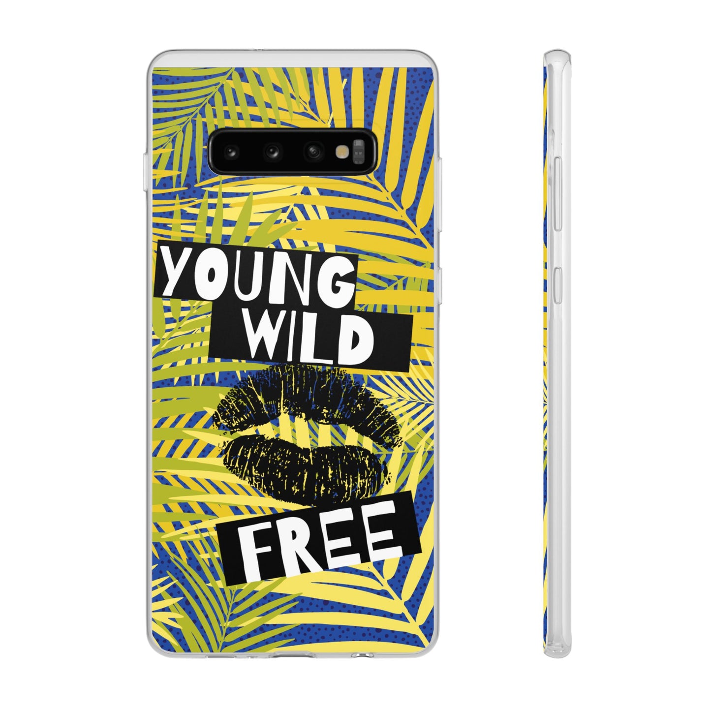 Young Wild Free SmileandLaughTees Flexi Phone Case