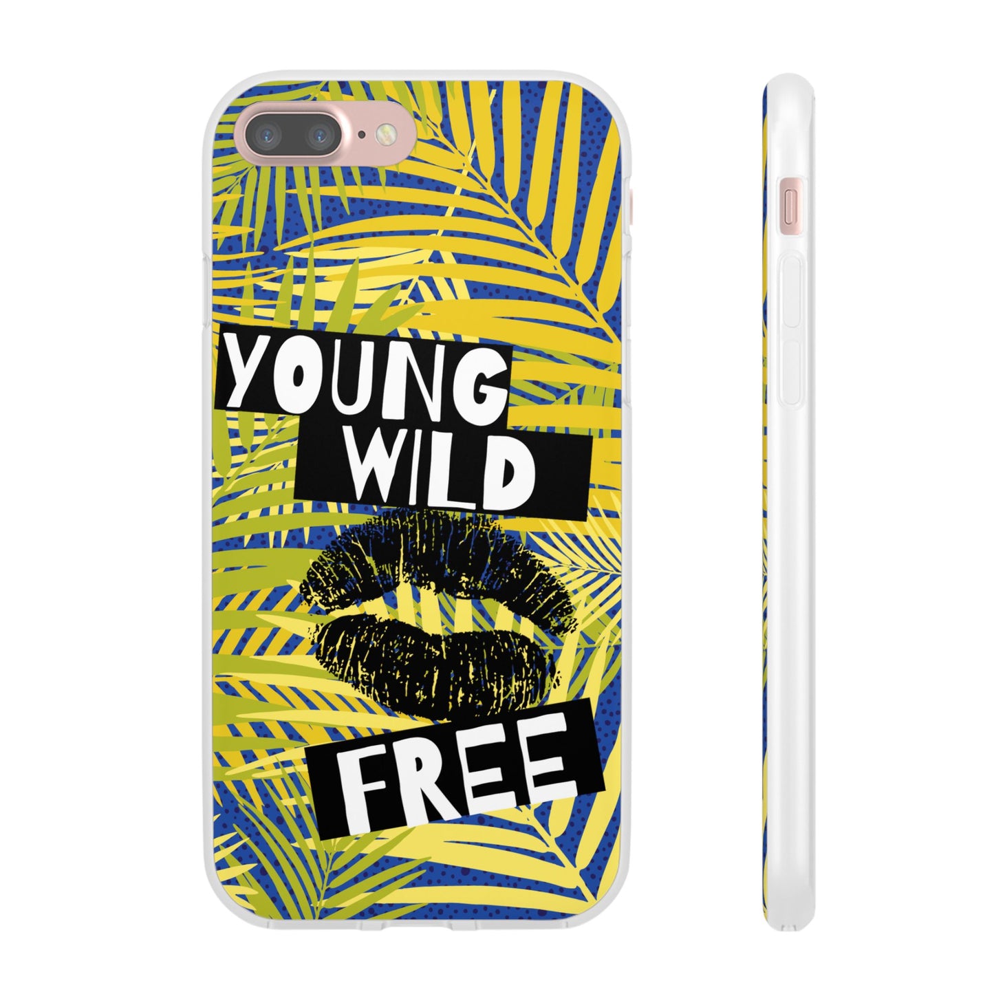 Young Wild Free SmileandLaughTees Flexi Phone Case