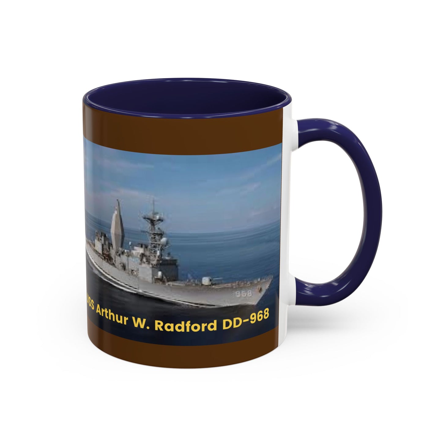 USS Arthur W. Radford DD-968 Navy POD Smileandlaughtees Accent Coffee Mug (11, 15oz)