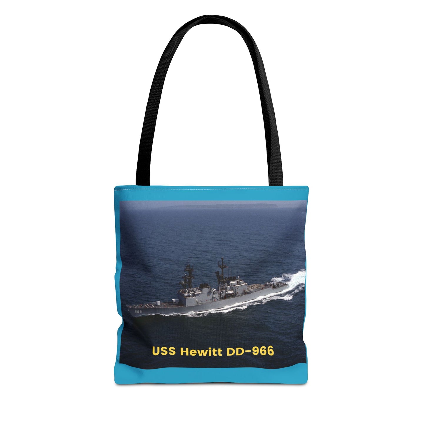 USS Hewitt DD-966 Navy POD Smileandlaughtees Tote Bag (AOP)