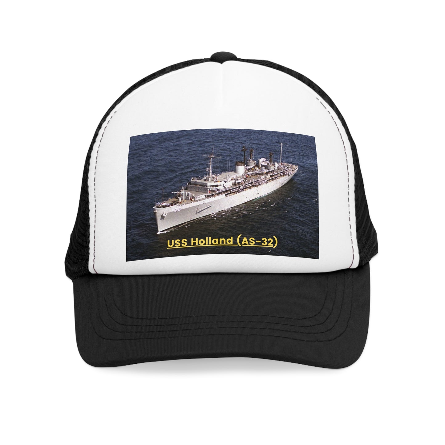 USS Holland (AS-32) Navy POD Smileandlaughtees Mesh Cap