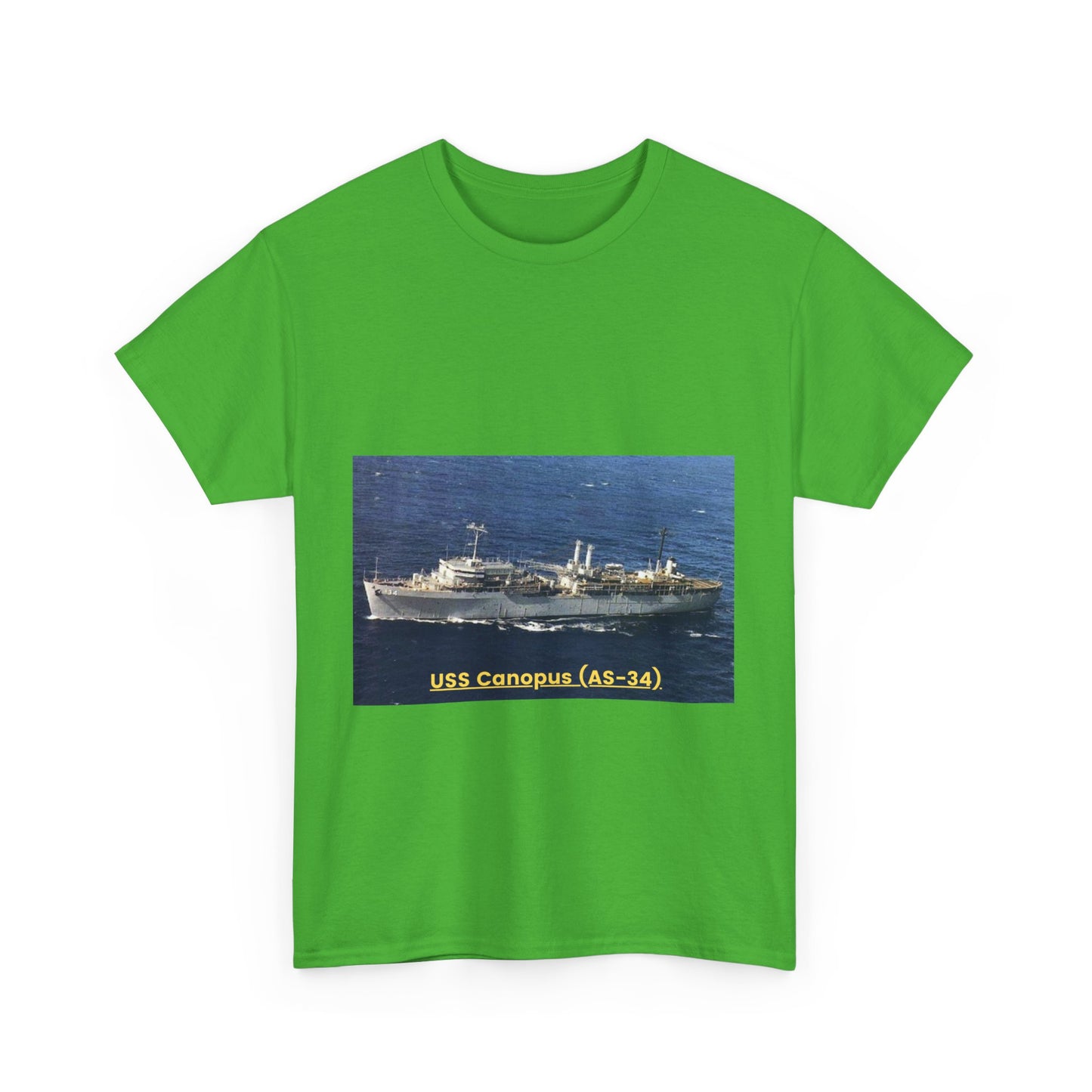 USS Canopus (AS-34) Navy POD Smileandlaughtees Unisex Heavy Cotton Tee T-Shirt