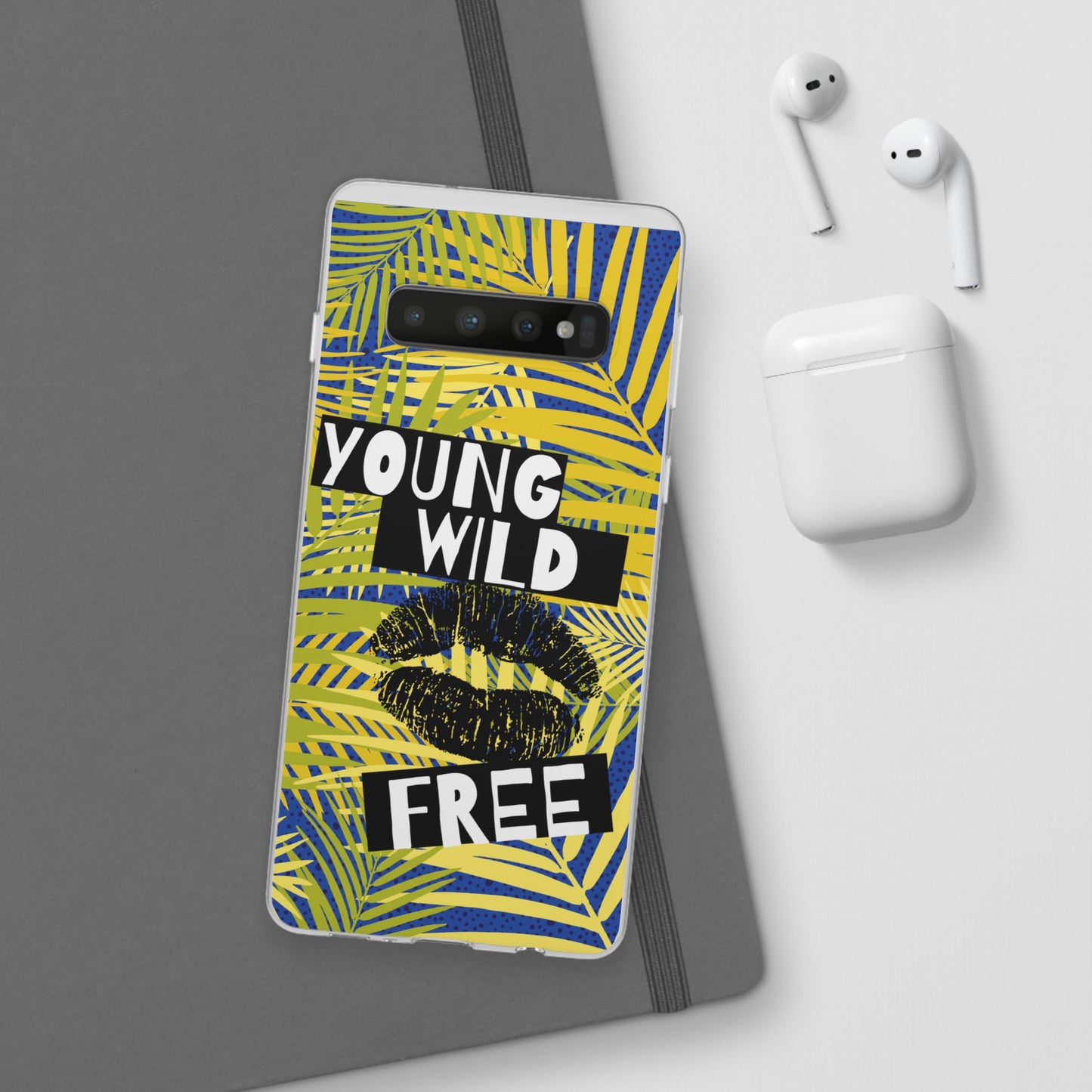 Young Wild Free SmileandLaughTees Flexi Phone Case