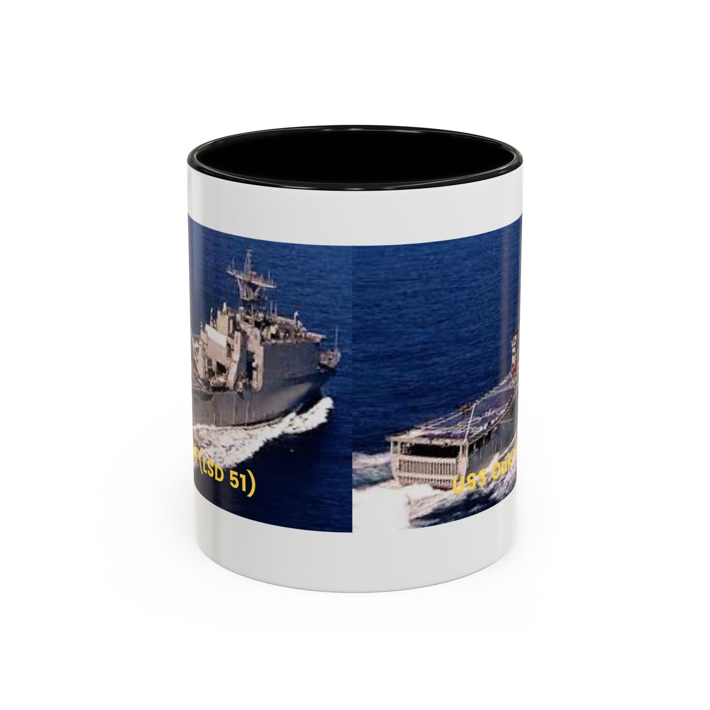 USS Oak Hill (LSD 51) Navy POD Smileandlaughtees Accent Coffee Mug (11, 15oz)