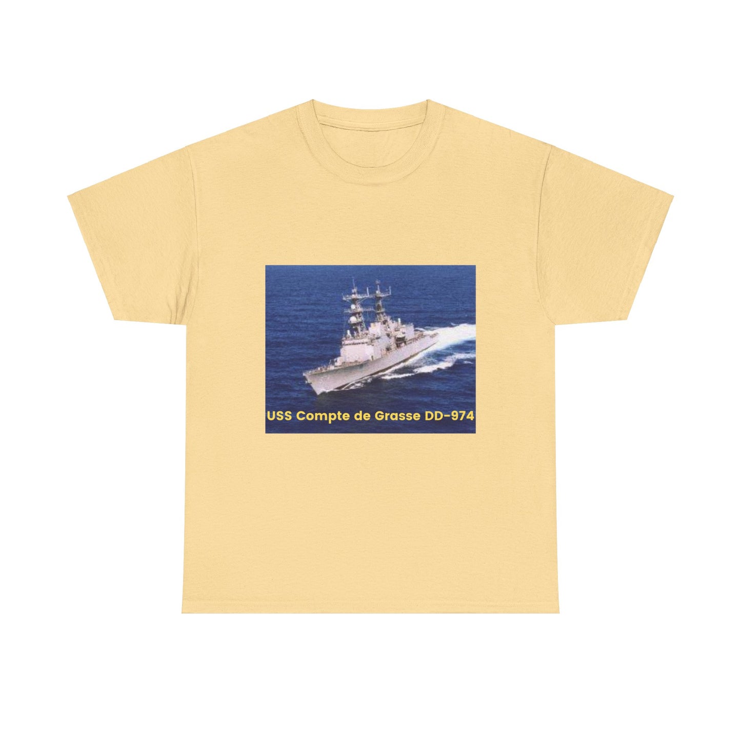 USS Compte de Grasse DD-974 Navy POD Smileandlaughtees Unisex Heavy Cotton Tee T-Shirt