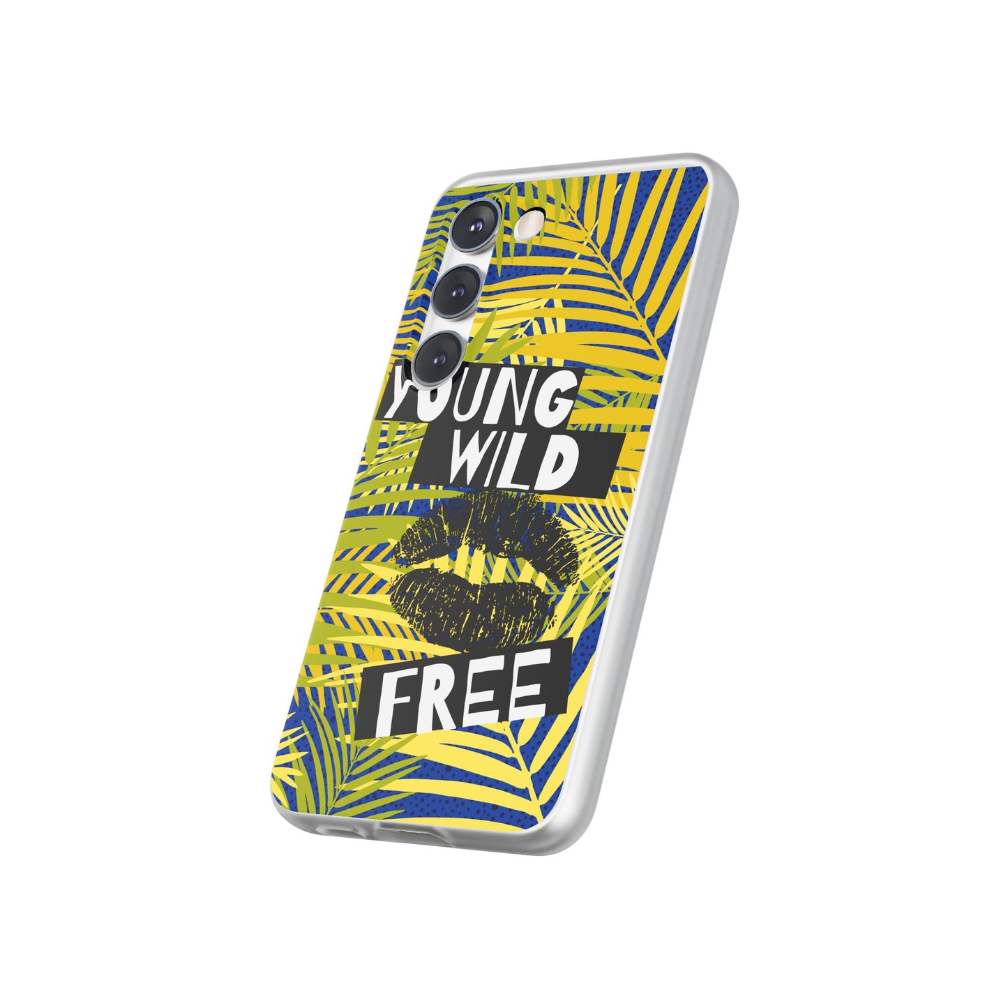 Young Wild Free SmileandLaughTees Flexi Phone Case