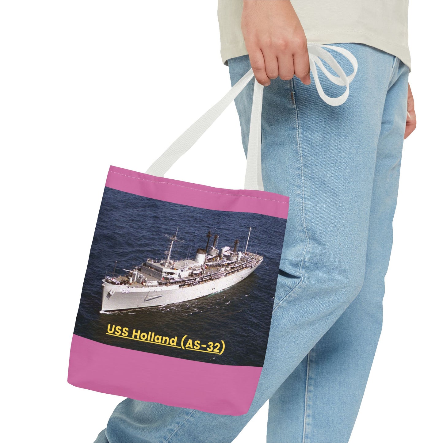 USS Holland (AS-32) Navy POD Smileandlaughtees Tote Bag (AOP)