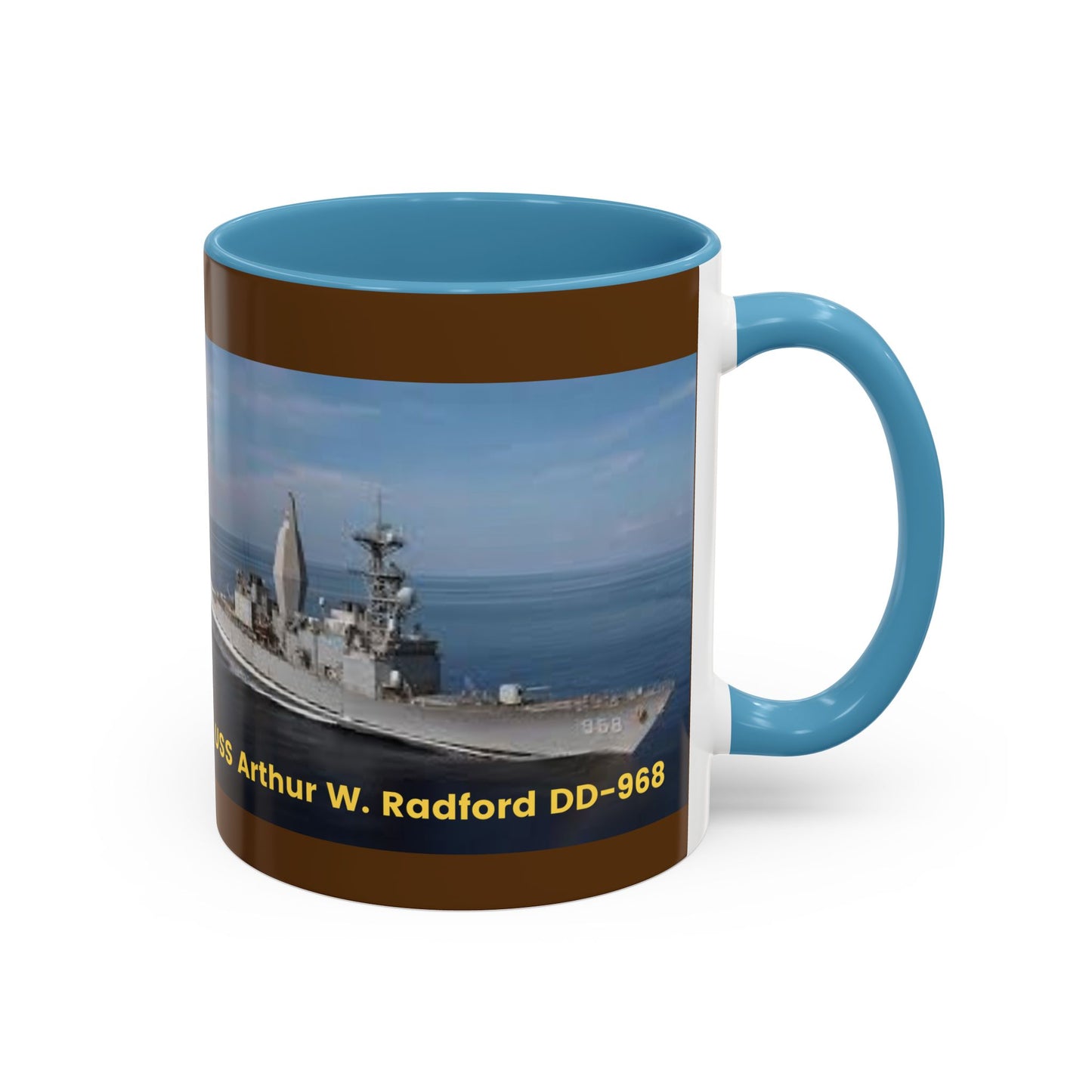 USS Arthur W. Radford DD-968 Navy POD Smileandlaughtees Accent Coffee Mug (11, 15oz)