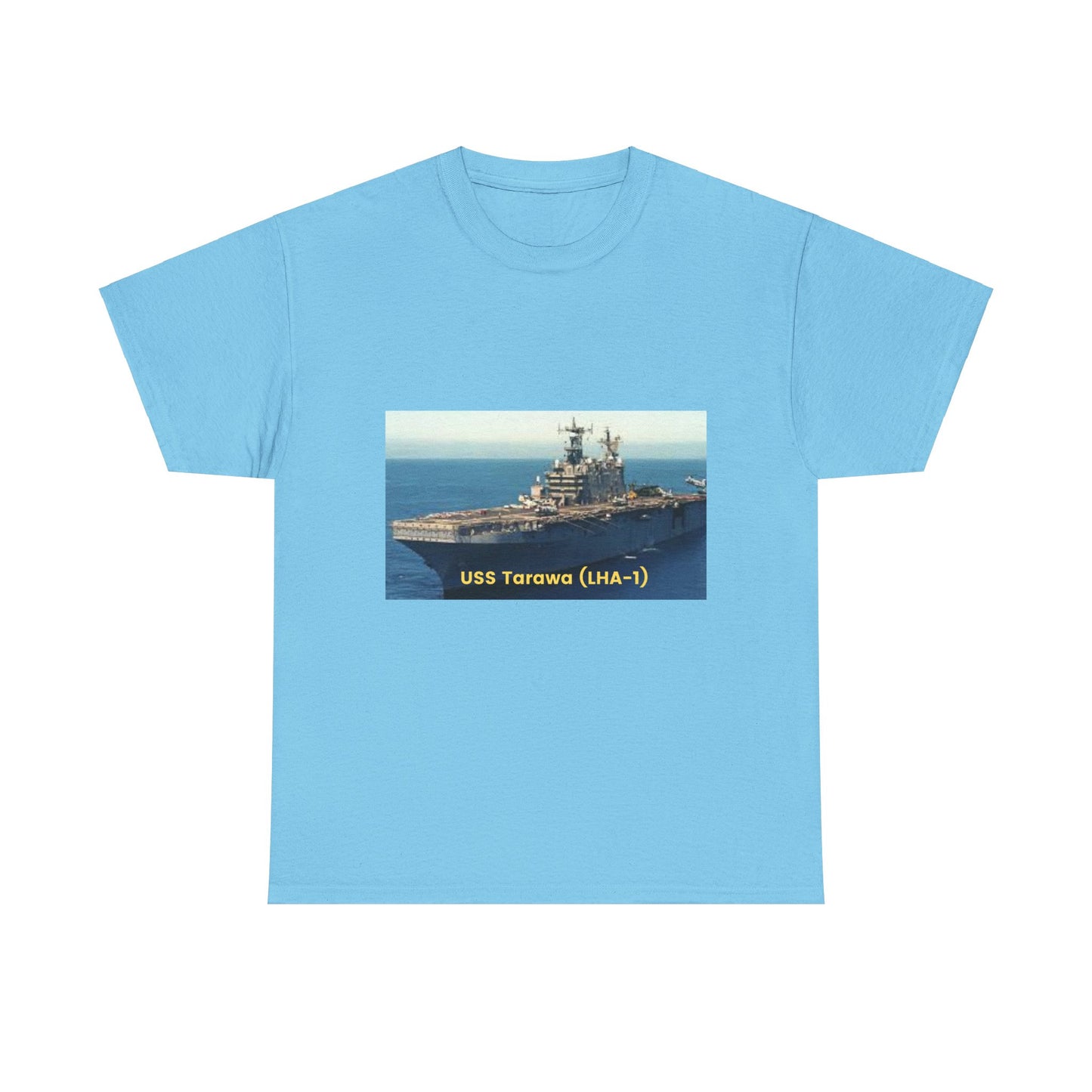 USS Tarawa (LHA-1) Navy POD Smileandlaughtees Unisex Heavy Cotton Tee T-Shirt