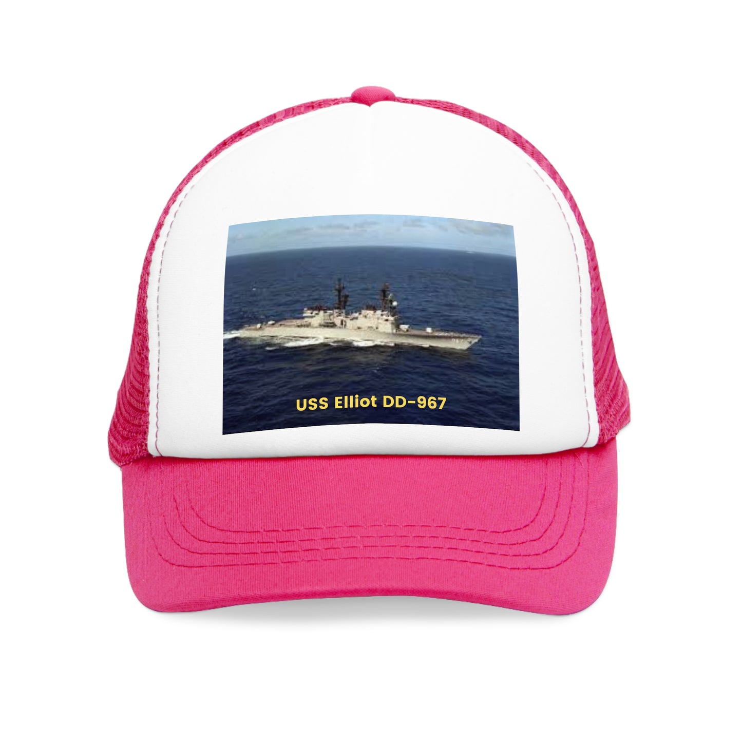 USS Elliot DD-967 Navy POD Smileandlaughtees Mesh Cap