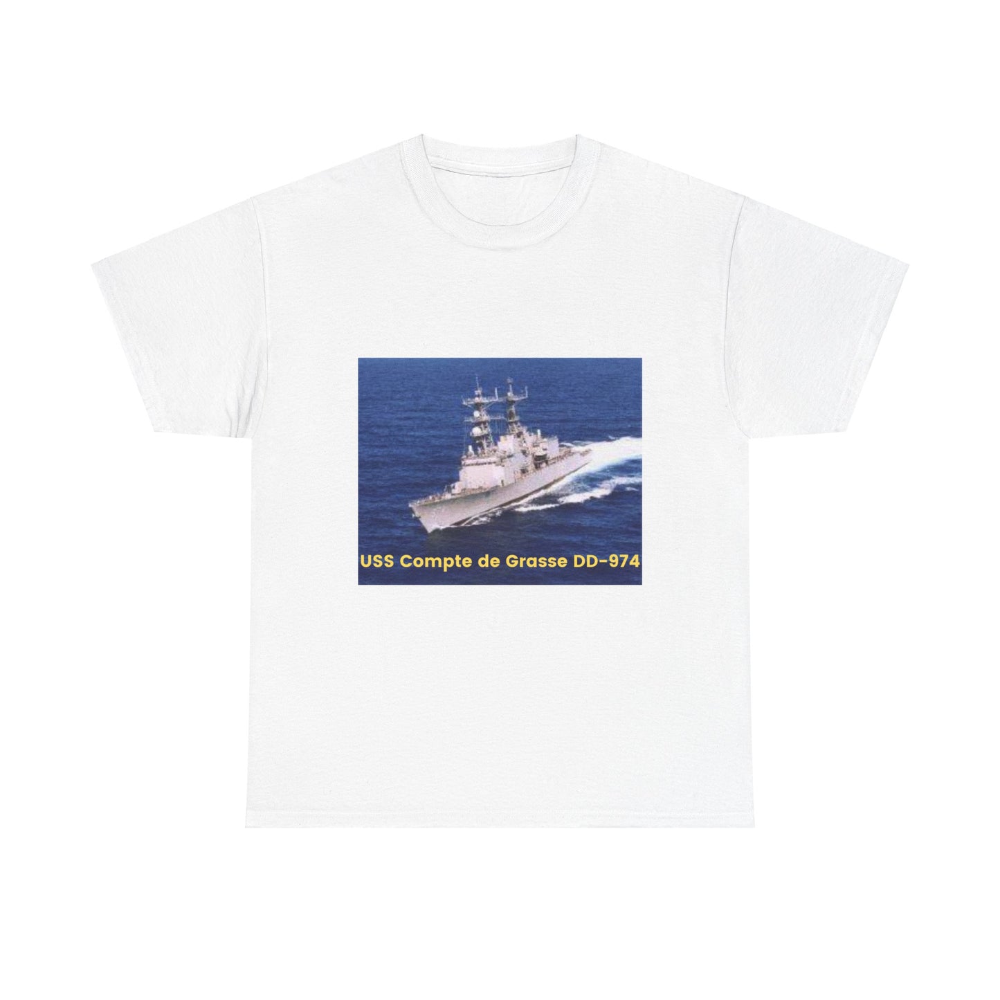 USS Compte de Grasse DD-974 Navy POD Smileandlaughtees Unisex Heavy Cotton Tee T-Shirt