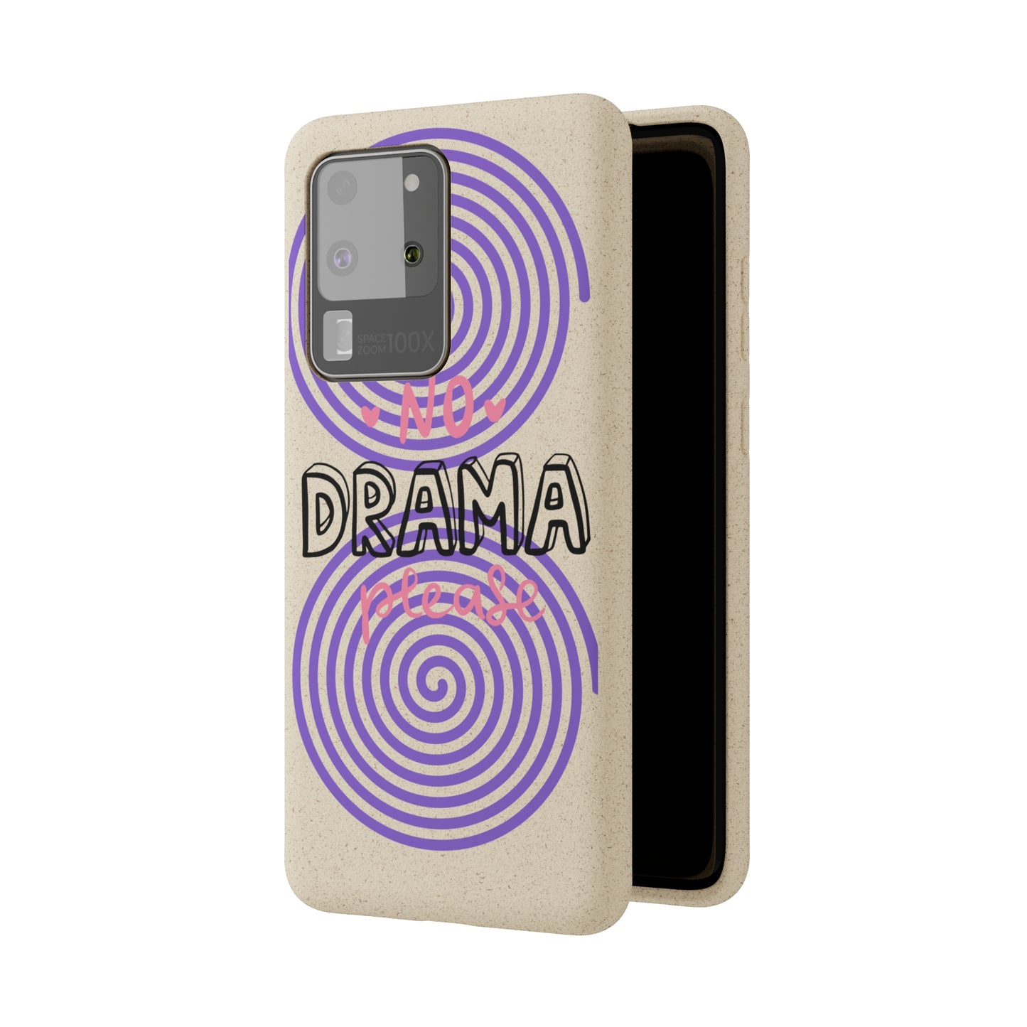 No Drama Please SmileandLaughTees Biodegradable Phone Case