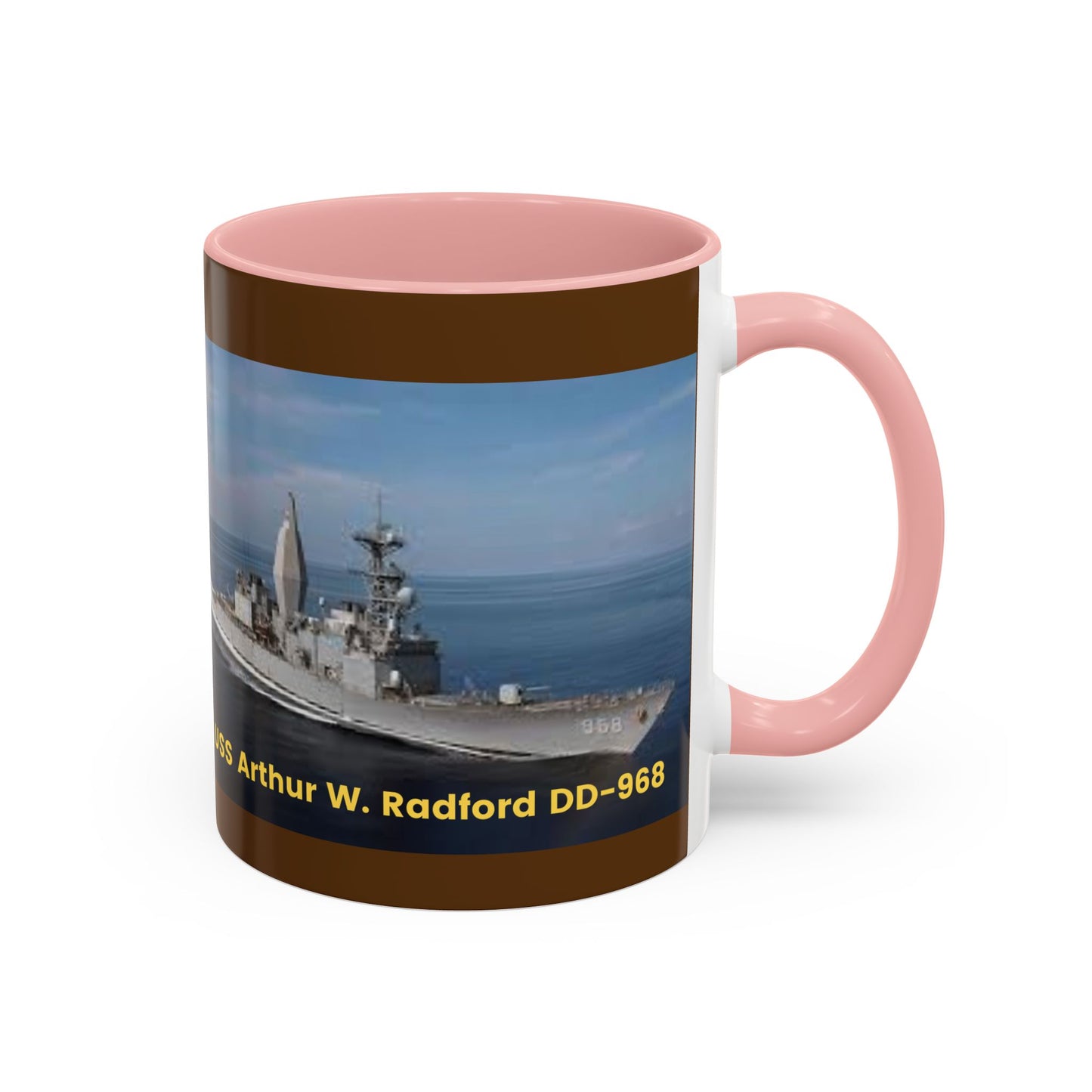 USS Arthur W. Radford DD-968 Navy POD Smileandlaughtees Accent Coffee Mug (11, 15oz)