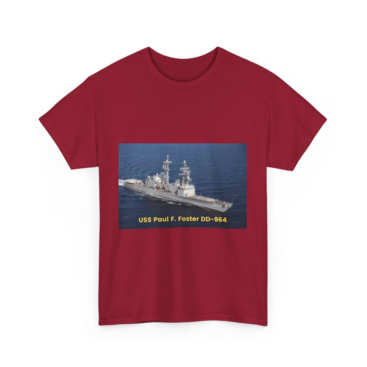 USS Paul F. Foster DD-964 Navy POD Smileandlaughtees Unisex Heavy Cotton Tee T-Shirt