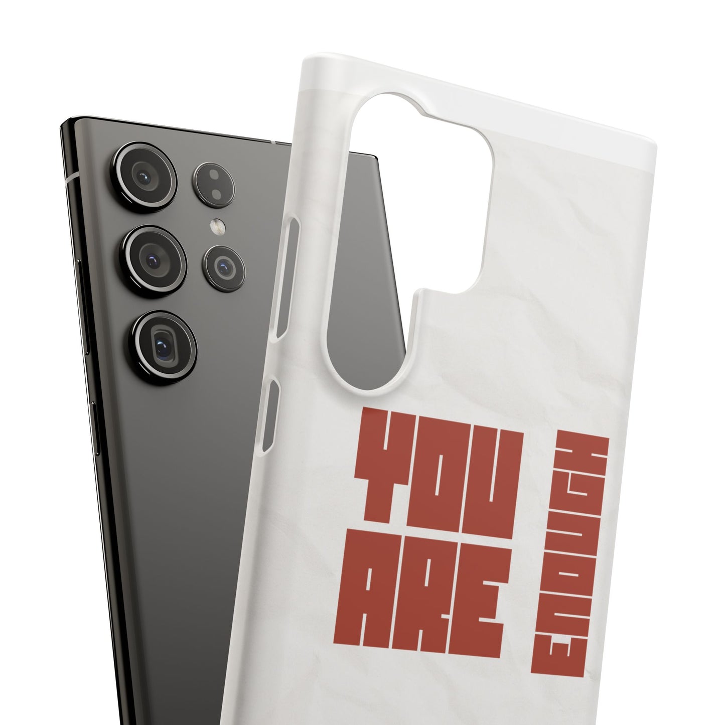 You Are Enough SmileandLaughTees Slim Phone Case