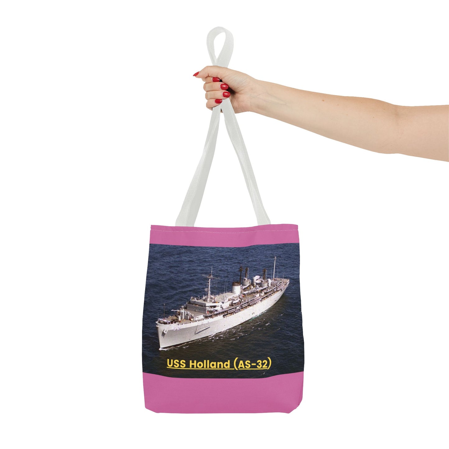 USS Holland (AS-32) Navy POD Smileandlaughtees Tote Bag (AOP)