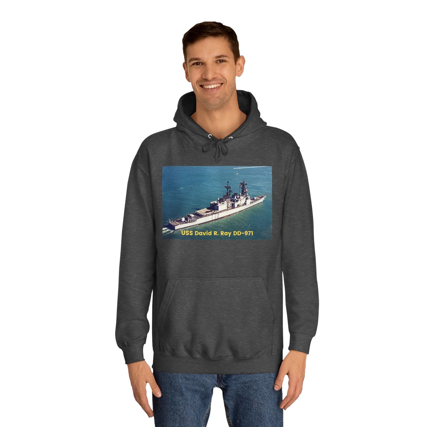 USS David R. Ray DD-971 Navy POD Smileandlaughtees Unisex College Hoodie