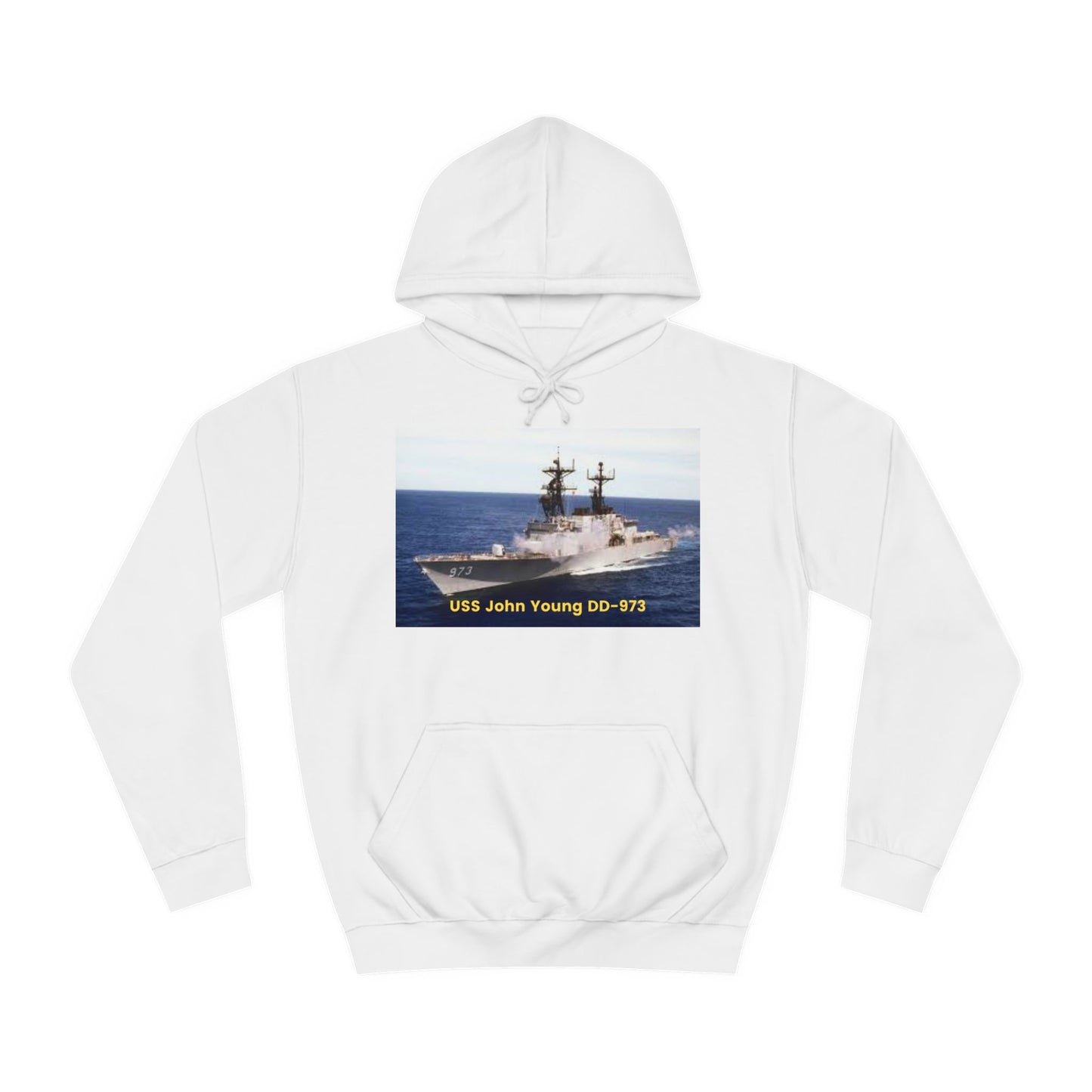 USS John Young DD-973 Navy POD Smileandlaughtees Unisex College Hoodie