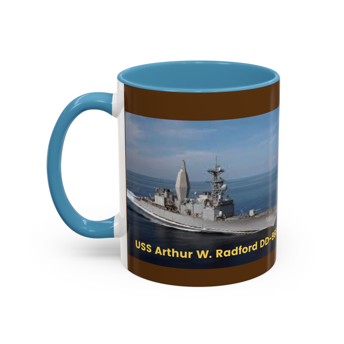 USS Arthur W. Radford DD-968 Navy POD Smileandlaughtees Accent Coffee Mug (11, 15oz)