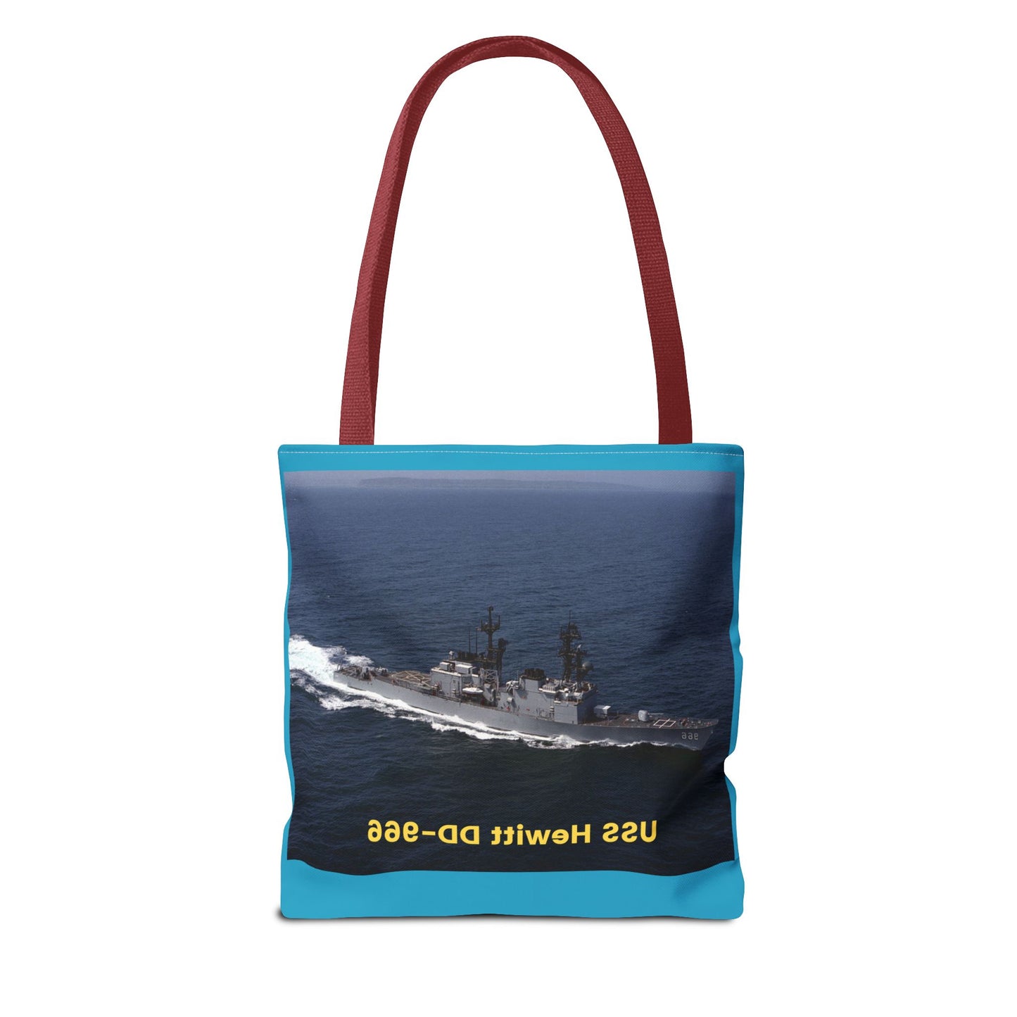 USS Hewitt DD-966 Navy POD Smileandlaughtees Tote Bag (AOP)