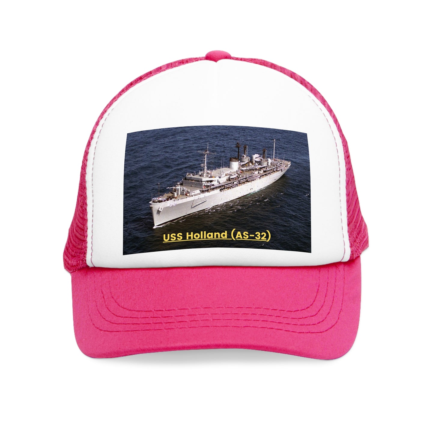 USS Holland (AS-32) Navy POD Smileandlaughtees Mesh Cap