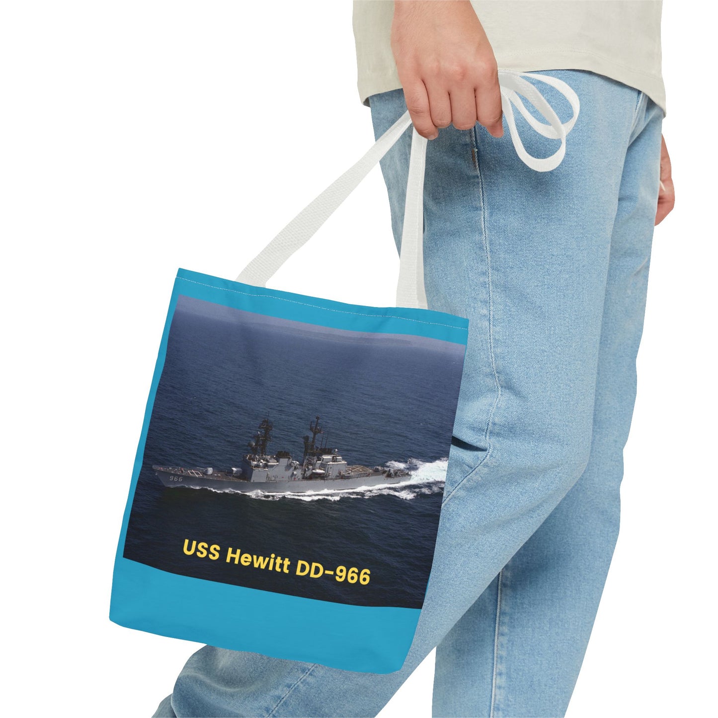 USS Hewitt DD-966 Navy POD Smileandlaughtees Tote Bag (AOP)