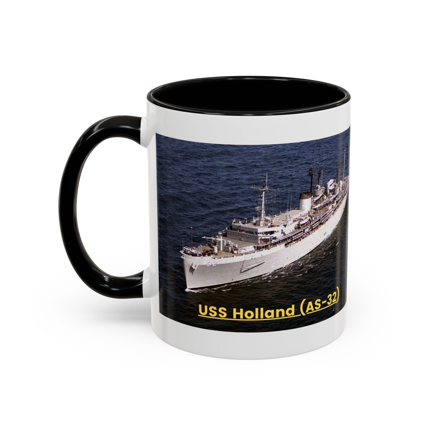 USS Holland (AS-32) Navy POD Smileandlaughtees Accent Coffee Mug (11, 15oz)