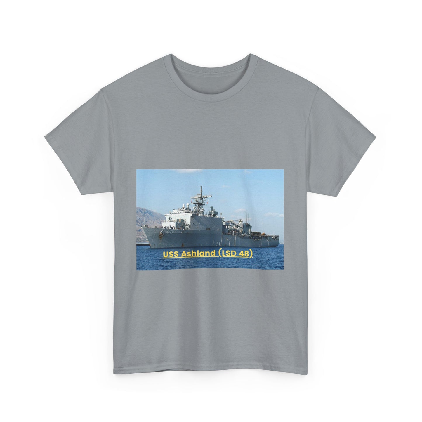 USS America (LHA 6) Navy POD Smileandlaughtees Unisex Heavy Cotton Tee T-Shirt