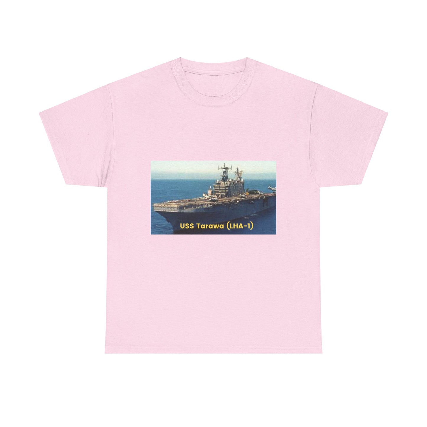 USS Tarawa (LHA-1) Navy POD Smileandlaughtees Unisex Heavy Cotton Tee T-Shirt