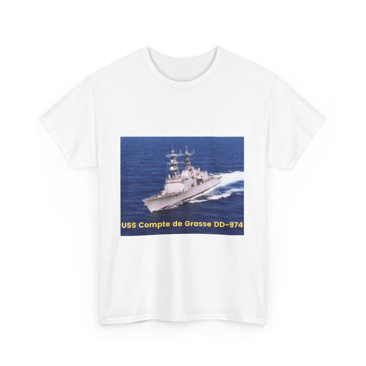 USS Compte de Grasse DD-974 Navy POD Smileandlaughtees Unisex Heavy Cotton Tee T-Shirt