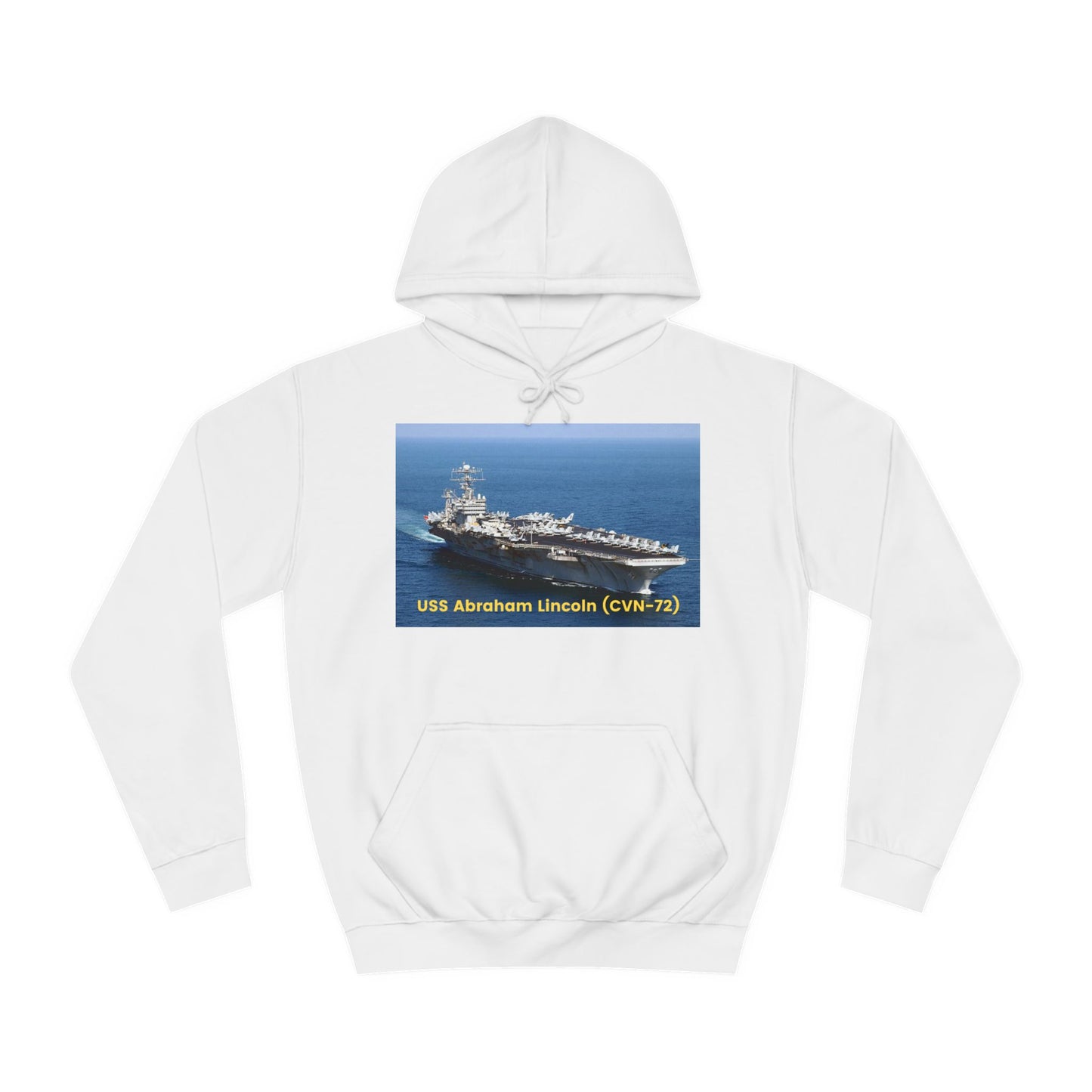 USS Abraham Lincoln (CVN-72) Navy POD Smileandlaughtees Unisex College Hoodie