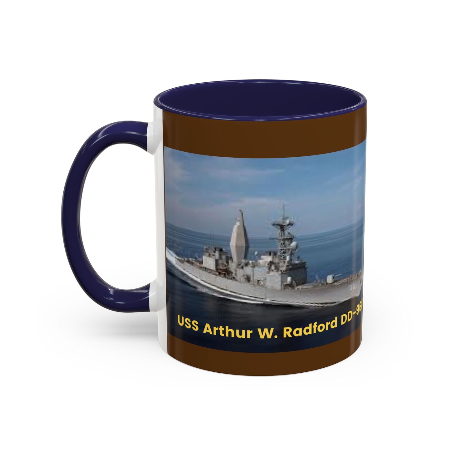 USS Arthur W. Radford DD-968 Navy POD Smileandlaughtees Accent Coffee Mug (11, 15oz)