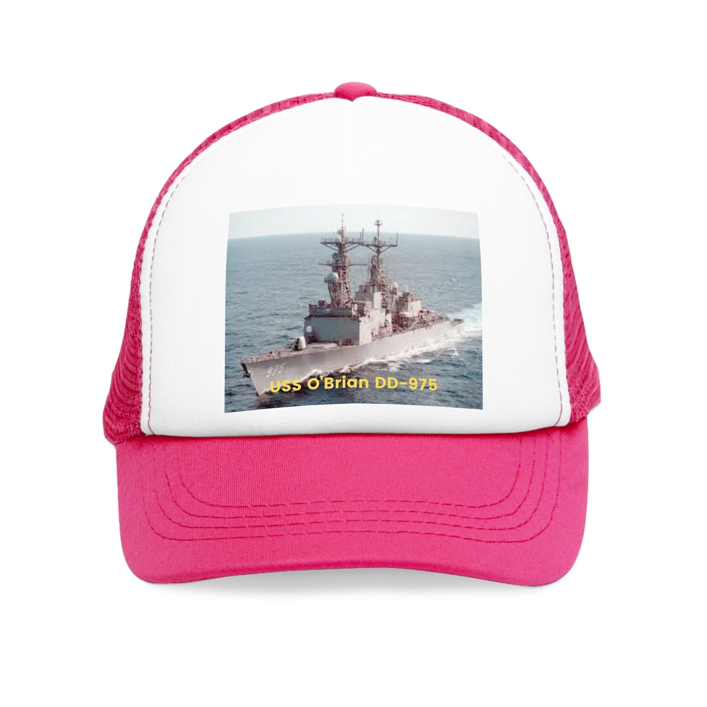 USS O'Brian DD-975 Navy POD Smileandlaughtees Mesh Cap