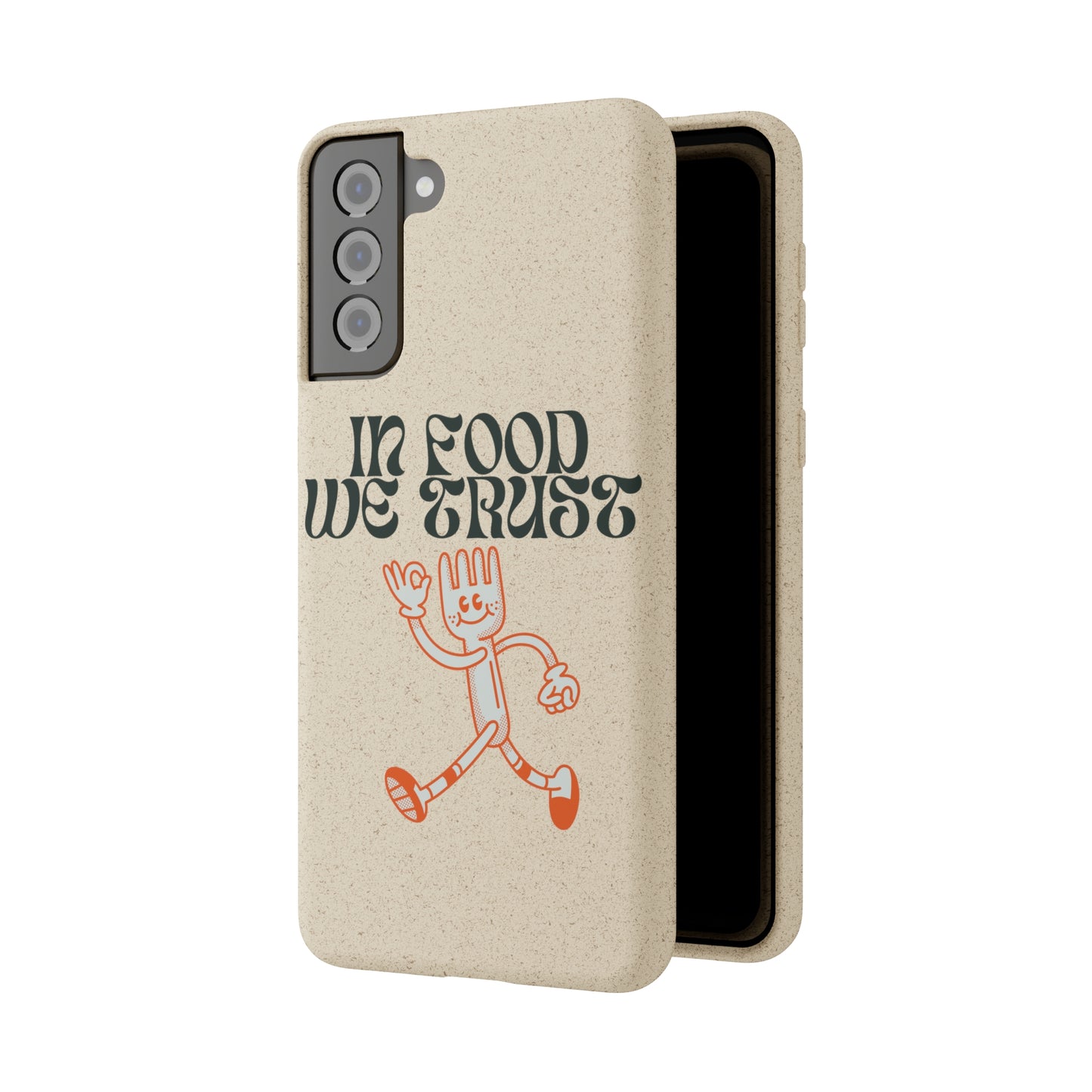 In Food We Trust SmileandLaughTees Biodegradable Cases