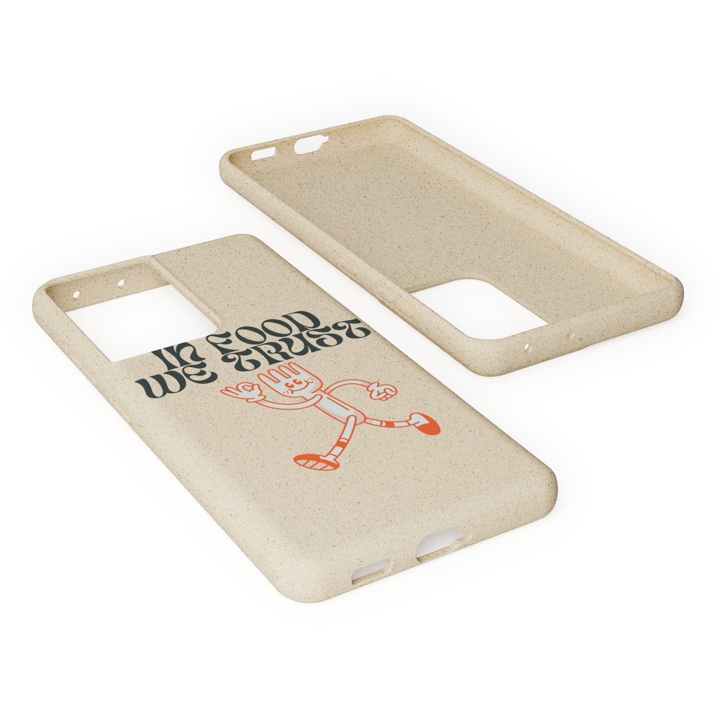 In Food We Trust SmileandLaughTees Biodegradable Cases