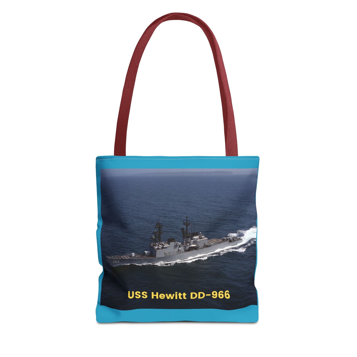 USS Hewitt DD-966 Navy POD Smileandlaughtees Tote Bag (AOP)