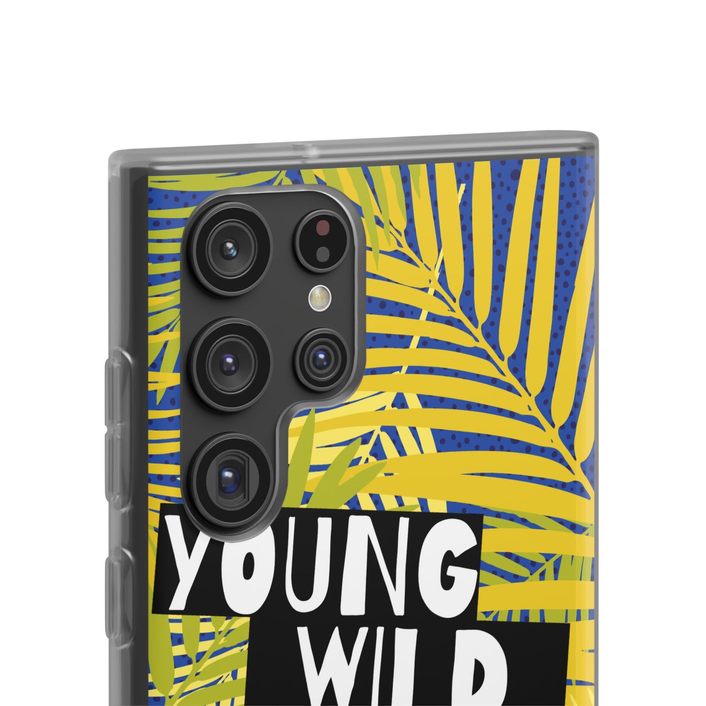 Young Wild Free SmileandLaughTees Flexi Phone Case