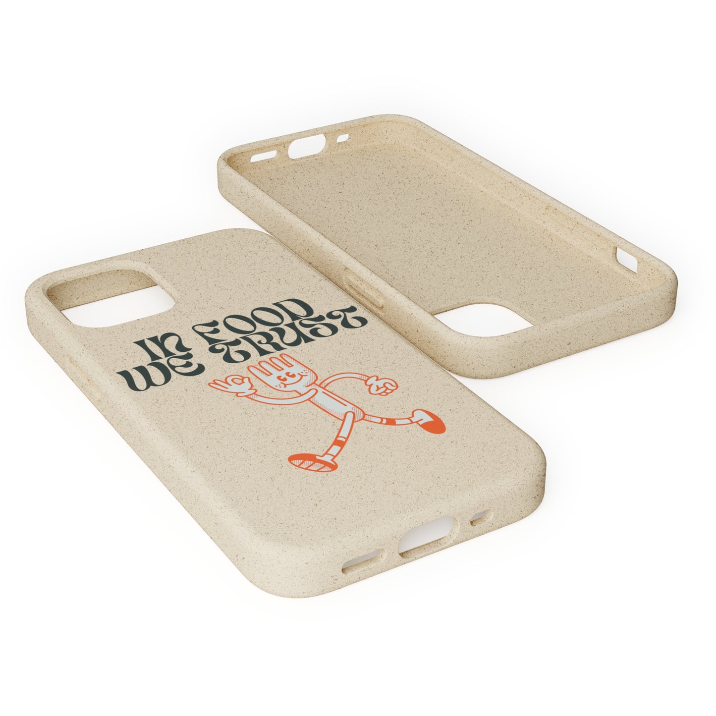 In Food We Trust SmileandLaughTees Biodegradable Cases