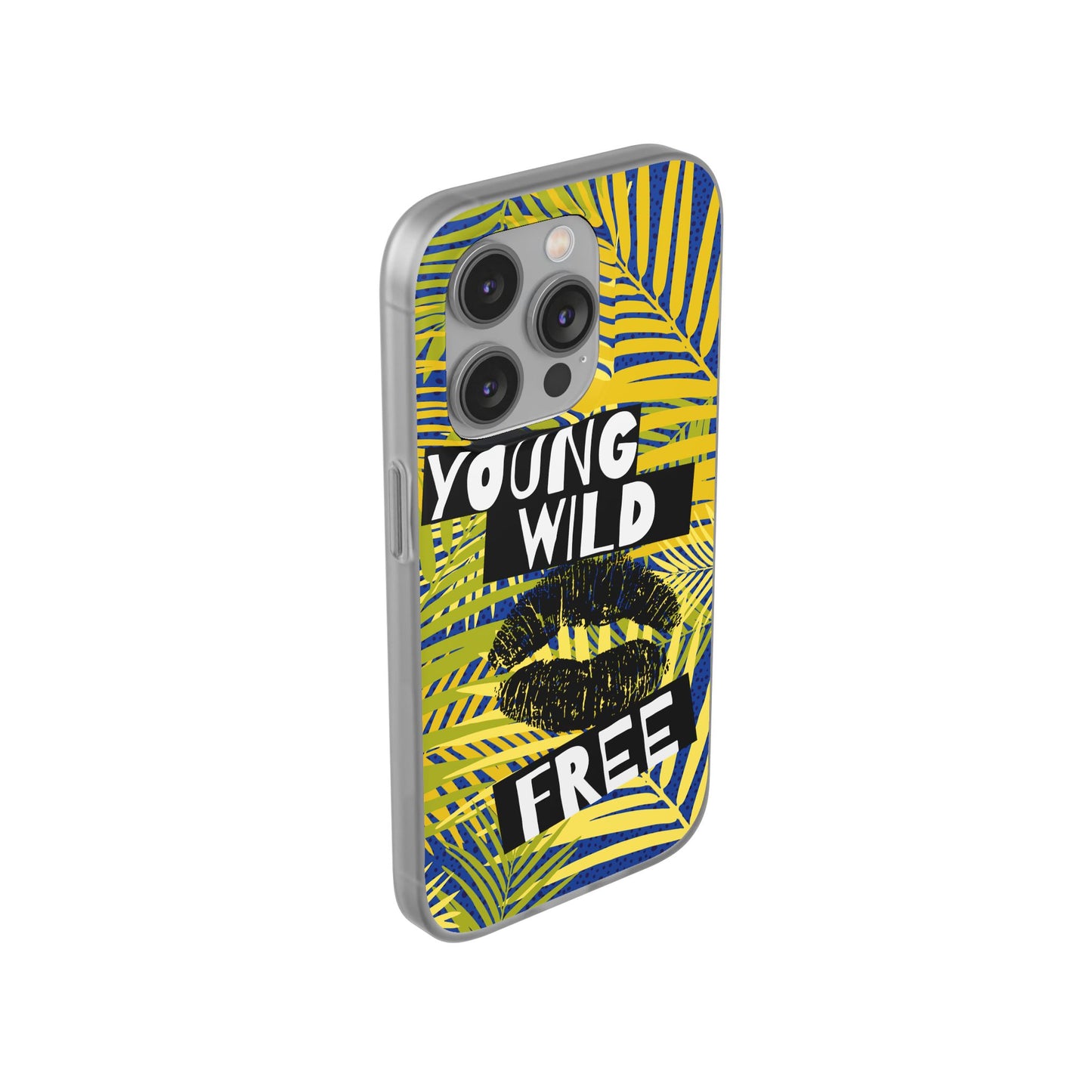 Young Wild Free SmileandLaughTees Flexi Phone Case