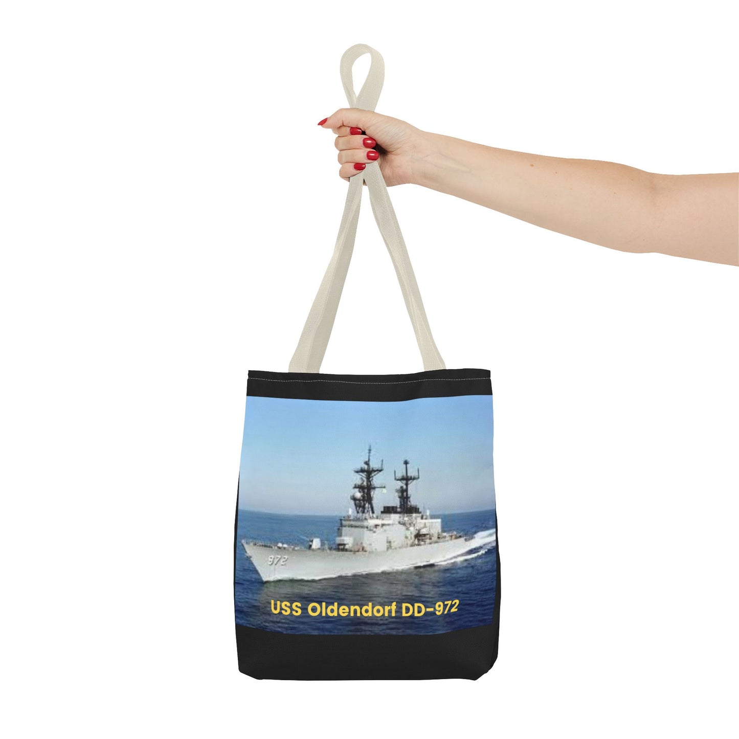 USS John Young DD-973 Navy POD Smileandlaughtees Tote Bag (AOP)