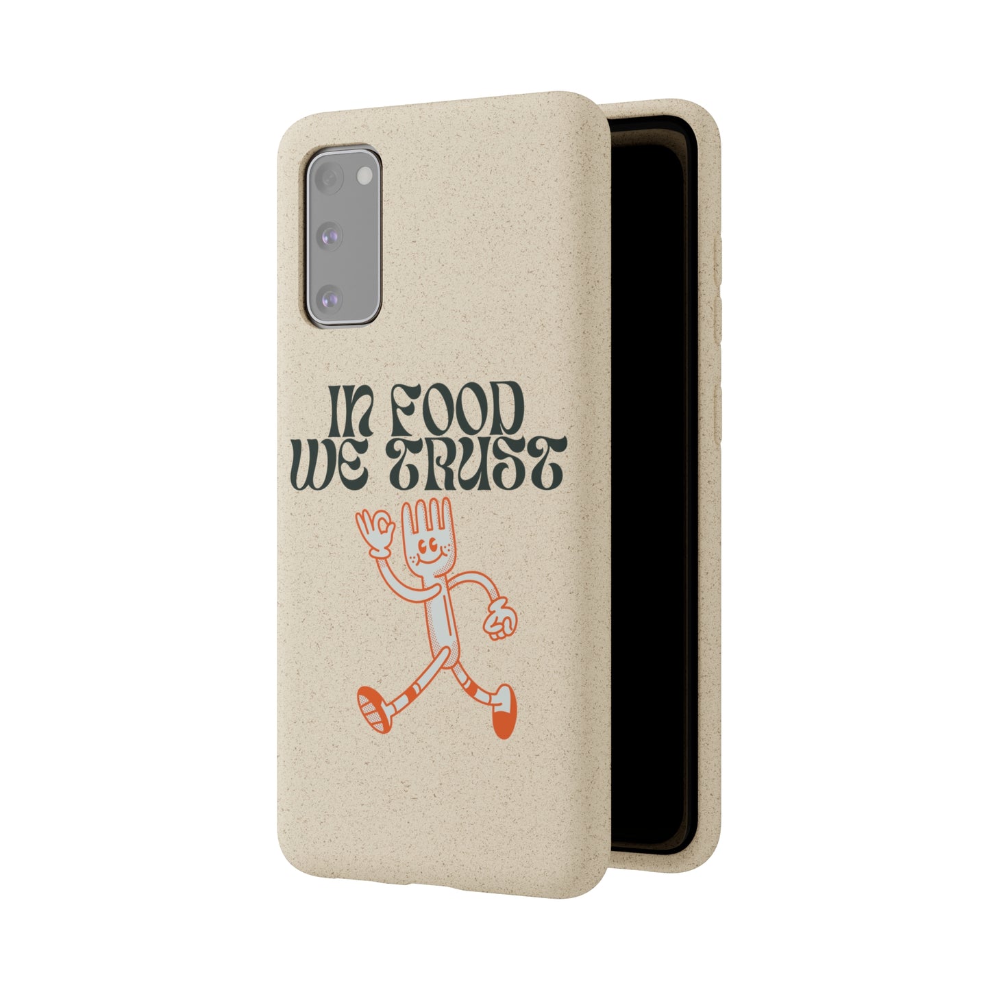 In Food We Trust SmileandLaughTees Biodegradable Cases