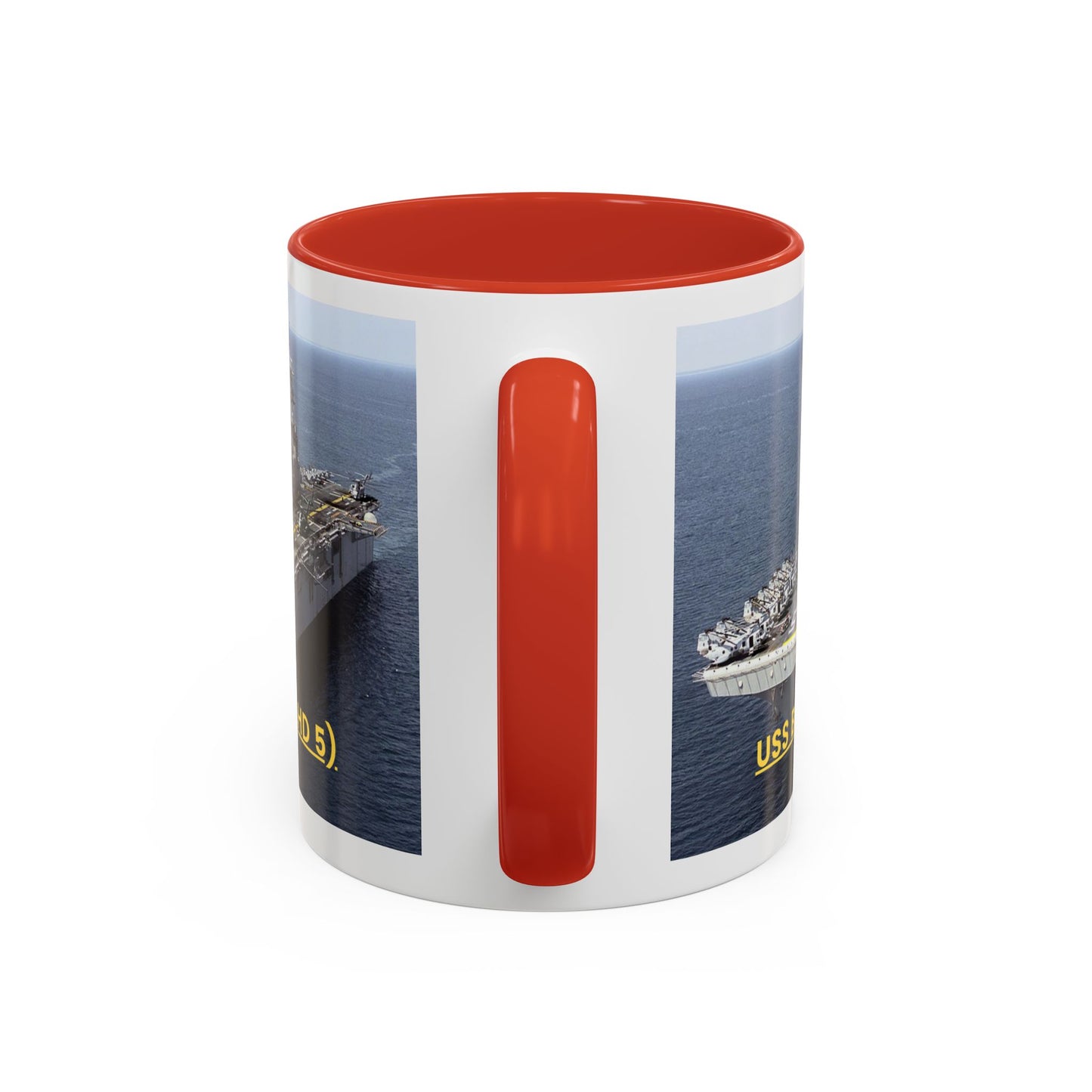 USS Bataan (LHD 5) Navy POD Smileandlaughtees Accent Coffee Mug (11, 15oz)