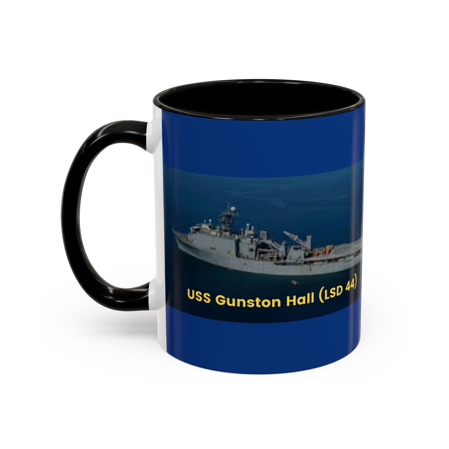 USS Gunston Hall (LSD 44) Navy POD Smileandlaughtees Accent Coffee Mug (11, 15oz)