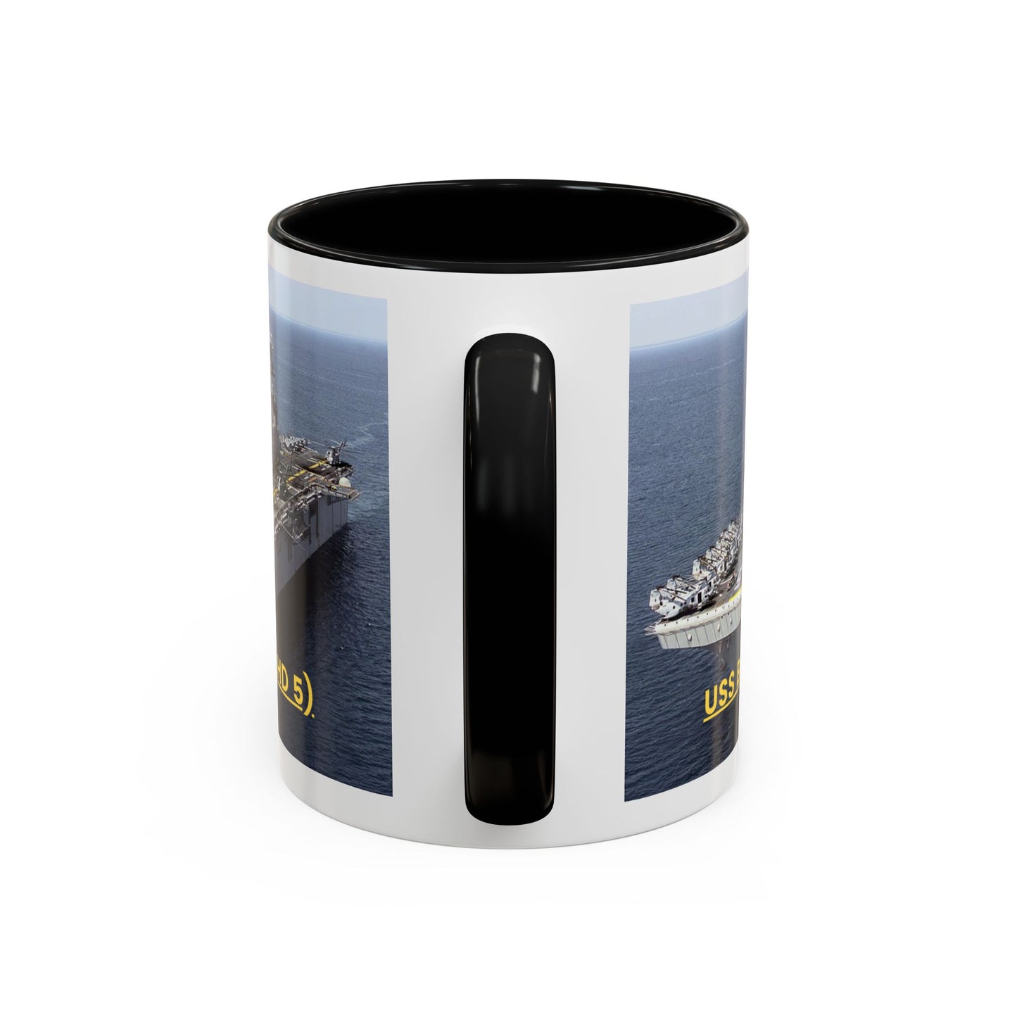 USS Bataan (LHD 5) Navy POD Smileandlaughtees Accent Coffee Mug (11, 15oz)