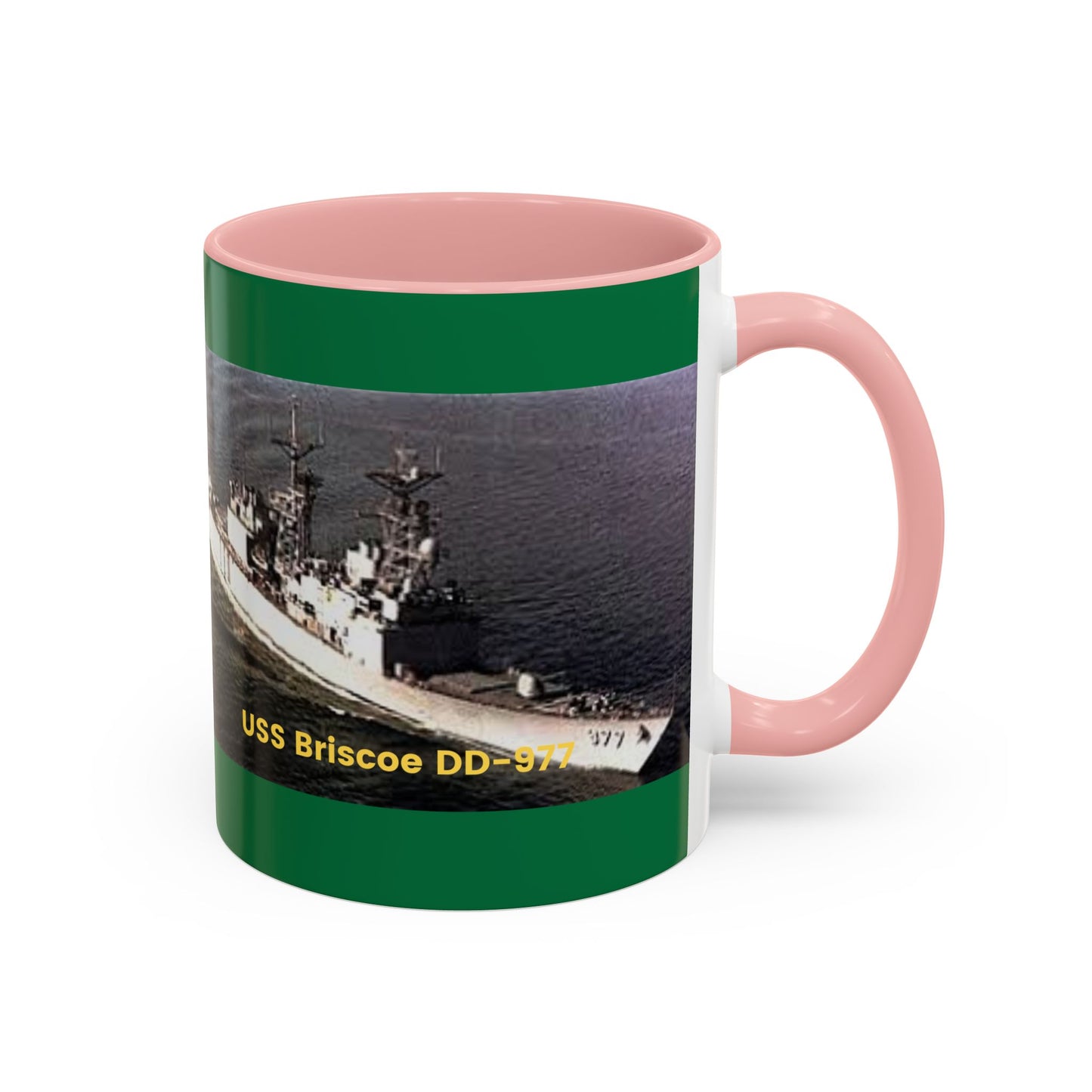 USS Briscoe DD-977 Navy POD Smileandlaughtees Accent Coffee Mug (11, 15oz)